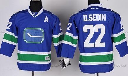 Dětské Vancouver Canucks #22 Daniel Sedin Modrý Alternativní Dres