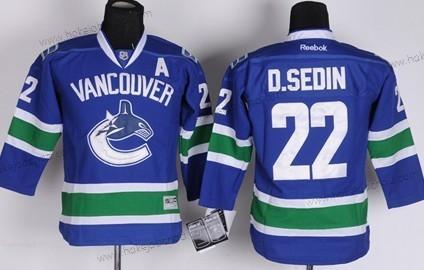 Dětské Vancouver Canucks #22 Daniel Sedin Modrý Dres