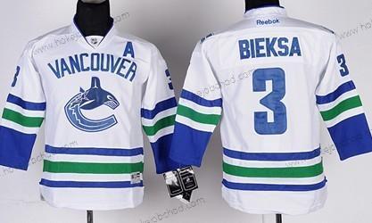 Dětské Vancouver Canucks #3 Kevin Bieksa Bílý Dres