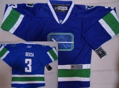 Dětské Vancouver Canucks #3 Kevin Bieksa Modrý Alternativní Dres