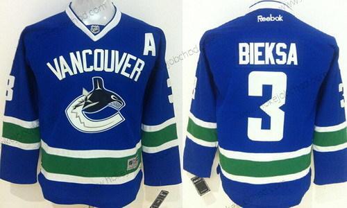 Dětské Vancouver Canucks #3 Kevin Bieksa Modrý Dres