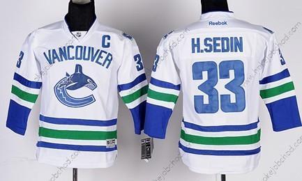 Dětské Vancouver Canucks #33 Henrik Sedin Bílý Dres