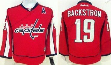 Dětské Washington Capitals #19 Nicklas Backstrom Červené Dres