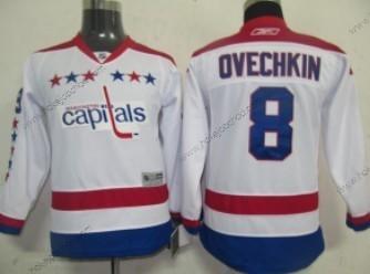 Dětské Washington Capitals #8 Alex Ovechkin Bílý Alternativní Dres