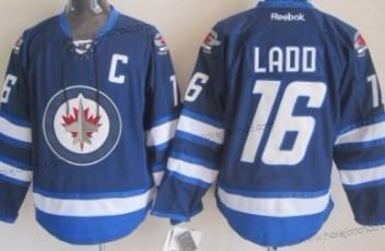 Dětské Winnipeg Jets #16 Andrew Ladd Námořnictvo Modrý Dres