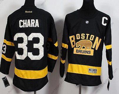 Mládež Boston Bruins #33 Zdeno Chara Reebok Černá 2016 Zimní Klasický Premier Dres