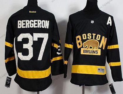 Mládež Boston Bruins #37 Patrice Bergeron Reebok Černá 2016 Zimní Klasický Premier Dres