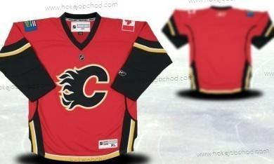 Mládež Calgary Flames Přizpůsobené Červené Dres