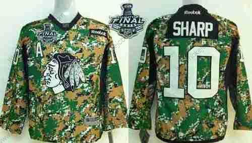 Mládež Chicago Blackhawks #10 Patrick Sharp 2015 Stanley Cup 2014 Camo Dres