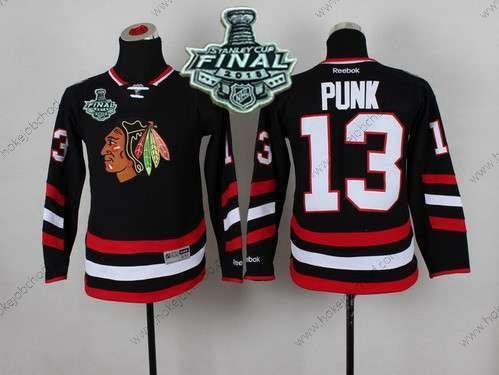 Mládež Chicago Blackhawks #13 Cm Punk 2015 Stanley Cup 2014 Stadium Series Černá Dres