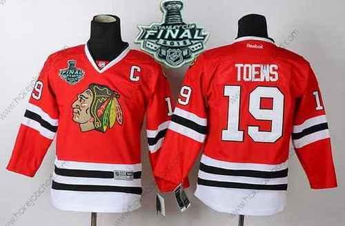 Mládež Chicago Blackhawks #19 Janathan Toews 2015 Stanley Cup Červené Dres