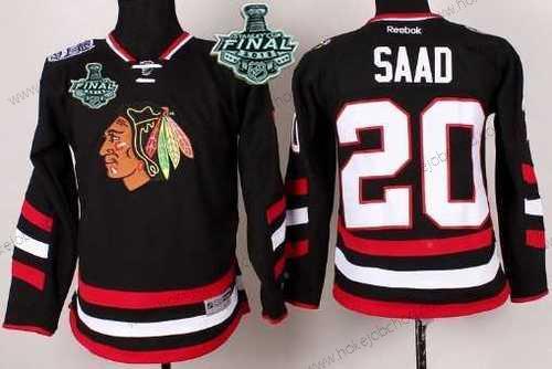 Mládež Chicago Blackhawks #20 Brandon Saad 2015 Stanley Cup 2014 Stadium Series Černá Dres