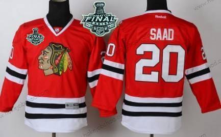 Mládež Chicago Blackhawks #20 Brandon Saad 2015 Stanley Cup Červené Dres