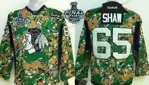 Mládež Chicago Blackhawks #65 Andrew Shaw 2015 Stanley Cup 2014 Camo Dres