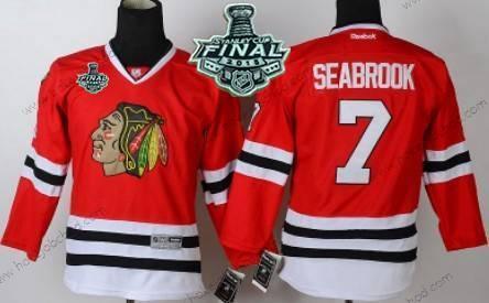 Mládež Chicago Blackhawks #7 Brent Seabrook 2015 Stanley Cup Červené Dres