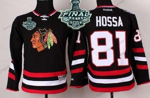 Mládež Chicago Blackhawks #81 Marian Hossa 2015 Stanley Cup 2014 Stadium Series Černá Dres