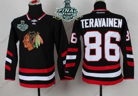 Mládež Chicago Blackhawks #86 Teuvo Teravainen 2015 Stanley Cup 2014 Stadium Series Černá Dres