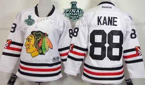 Mládež Chicago Blackhawks #88 Patrick Kane 2015 Stanley Cup 2015 Zimní Klasický Bílý Dres