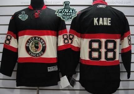 Mládež Chicago Blackhawks #88 Patrick Kane 2015 Stanley Cup Černá Alternativní Dres