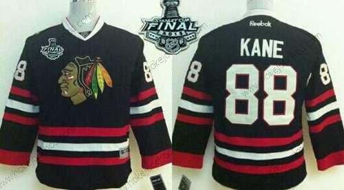 Mládež Chicago Blackhawks #88 Patrick Kane 2015 Stanley Cup Černá Dres