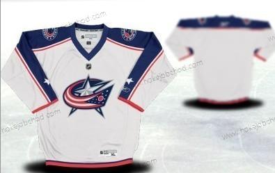 Mládež Columbus Blue Jackets Přizpůsobené Bílý Dres