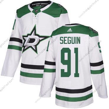 Mládež Dallas Stars #91 Tyler Seguin Bílý Road Autentické Sešitý Hokejový Dres