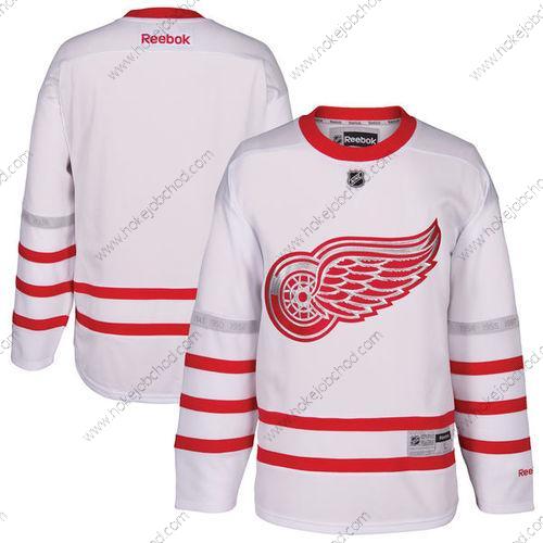 Mládež Detroit Red Wings Přizpůsobené Bílý 2017 Centennial Klasický Sešitý Reebok Hokejový Dres