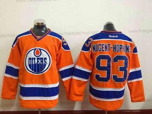 Mládež Edmonton Oilers #93 Ryan Nugent-Hopkins 2015 Oranžová Dres