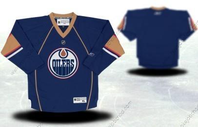 Mládež Edmonton Oilers Přizpůsobené Modrý Thrid Dres