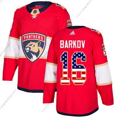 Mládež Florida Panthers #16 Aleksander Barkov Červené Domácí Autentické USA Flag Sešitý NHL Dres