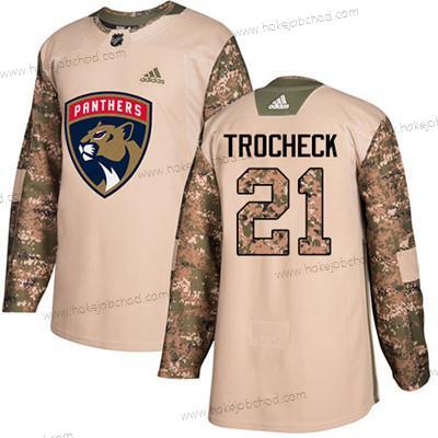 Mládež Florida Panthers #21 Vincent Trocheck Camo Autentické 2017 Veterans Day Sešitý NHL Dres