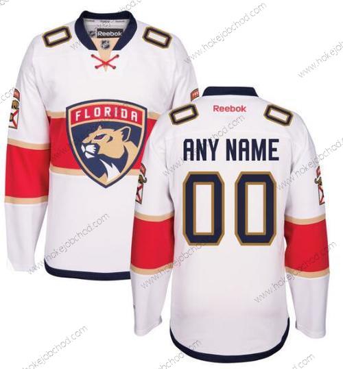 Mládež Florida Panthers Přizpůsobené Reebok Bílý Venkovní Premier Dres