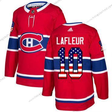 Mládež Montreal Canadiens #10 Guy Lafleur Červené Domácí Autentické USA Flag Sešitý NHL Dres