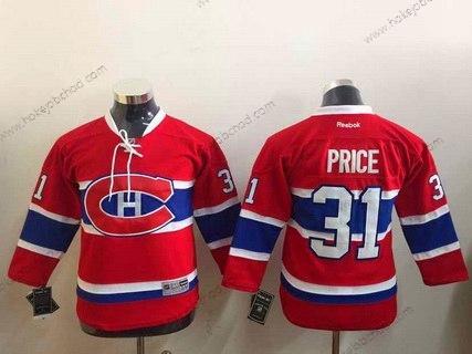 Mládež Montreal Canadiens #31 Carey Price Reebok Červené 2015-16 Premier Hokejový Dres