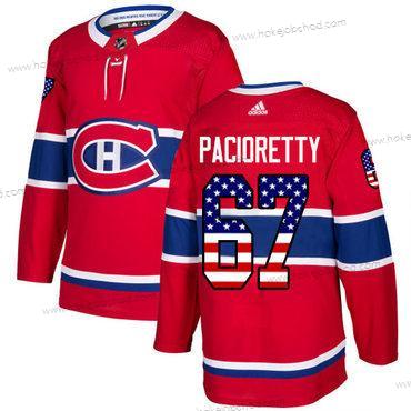 Mládež Montreal Canadiens #67 Max Pacioretty Červené Domácí Autentické USA Flag Sešitý NHL Dres