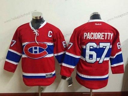 Mládež Montreal Canadiens #67 Max Pacioretty Reebok Červené 2015-16 Domácí Premier Hokejový Dres