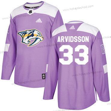 Mládež Nashville Predators #33 Viktor Arvidsson Nachový Autentické Bojuje proti rakovině Sešitý NHL Dres