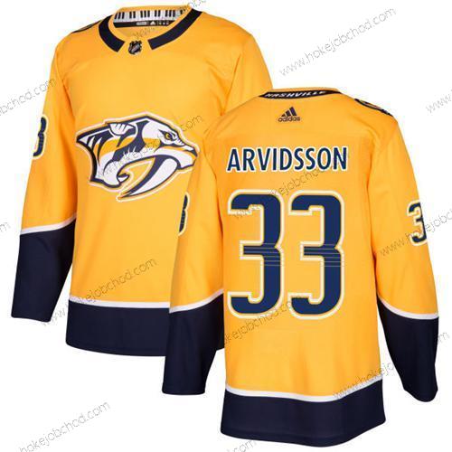 Mládež Nashville Predators #33 Viktor Arvidsson Žlutá Domácí Autentické Sešitý NHL Dres