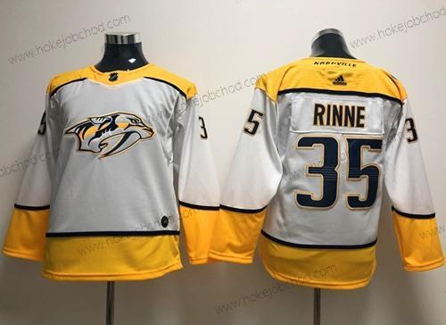 Mládež Nashville Predators #35 Pekka Rinne Bílý Road Autentické Sešitý NHL Dres