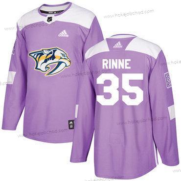 Mládež Nashville Predators #35 Pekka Rinne Nachový Autentické Bojuje proti rakovině Sešitý NHL Dres