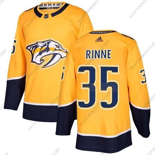 Mládež Nashville Predators #35 Pekka Rinne Žlutá Domácí Autentické Sešitý NHL Dres