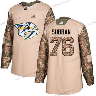 Mládež Nashville Predators #76 P.K Subban Camo Autentické 2017 Veterans Day Sešitý NHL Dres