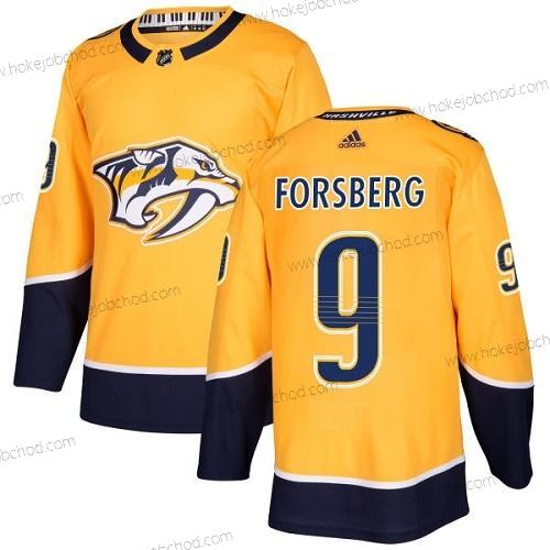 Mládež Nashville Predators #9 Filip Forsberg Žlutá Domácí Autentické Sešitý NHL Dres