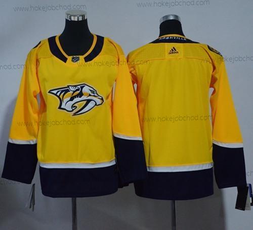 Mládež Nashville Predators Prázdný Žlutá Domácí Autentické Sešitý NHL Dres