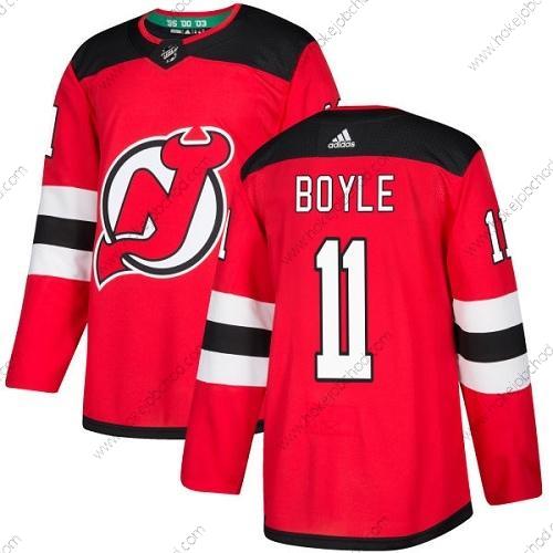 Mládež New Dres Devils #11 Brian Boyle Červené Domácí Autentické Sešitý NHL Dres