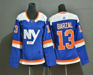 Mládež New York Islanders #13 Mathew Barzal New Modrý Domácí 2019 Hokejový Sešitý NHL Dres