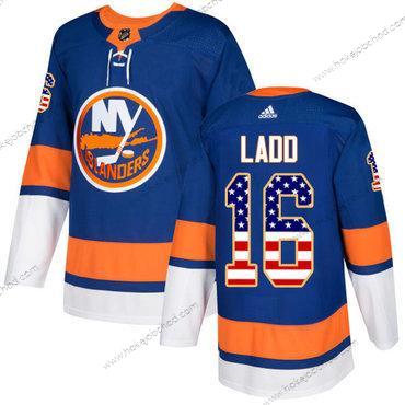 Mládež New York Islanders #16 Andrew Ladd Royal Modrý Domácí Autentické USA Flag Sešitý NHL Dres