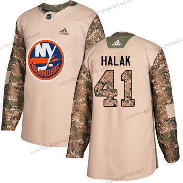 Mládež New York Islanders #41 Jaroslav Halak Camo Autentické 2017 Veterans Day Sešitý NHL Dres