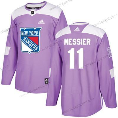 Mládež New York Rangers #11 Mark Messier Nachový Autentické Bojuje proti rakovině Sešitý NHL Dres