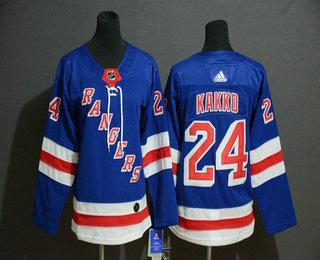 Mládež New York Rangers #24 Kaapo Kakko Royal Modrý Domácí Hokejový Sešitý NHL Dres